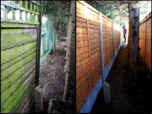 THE FENCE ERECTED (BEFORE AND AFTER) LUTON
