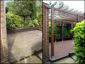 THE WOODEN PERGOLA (BEFORE AND AFTER)