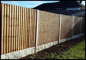 THE FEATHER EDGE PANELS. THE  CONCRETE, ROCK FACE GRAVEL BOARDS. 